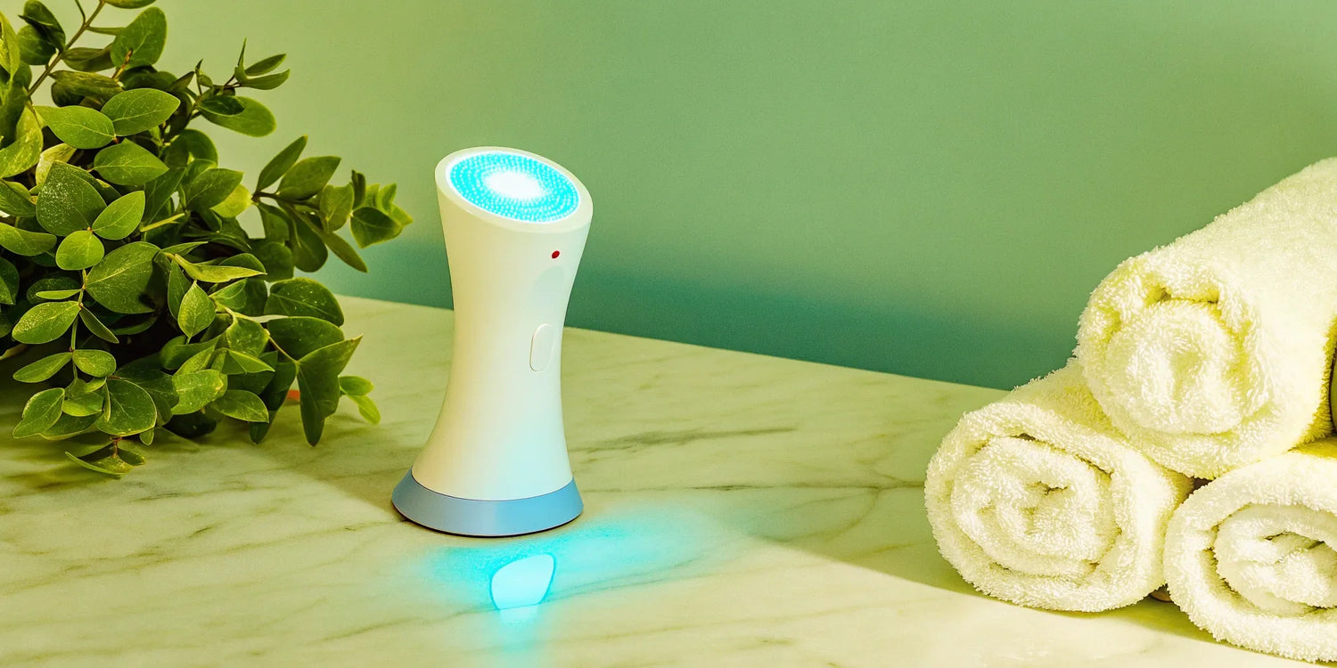 Blue light therapy device for at-home skincare.