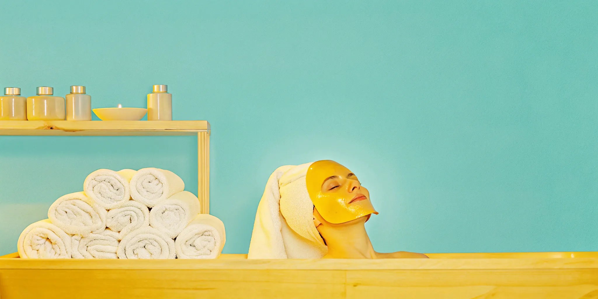 LED light therapy facial mask for at-home skincare.